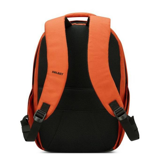Plecak miejski z poliestru unisex Delsey Securban na laptopa 13 mały pomarańczowy - cecha produktu