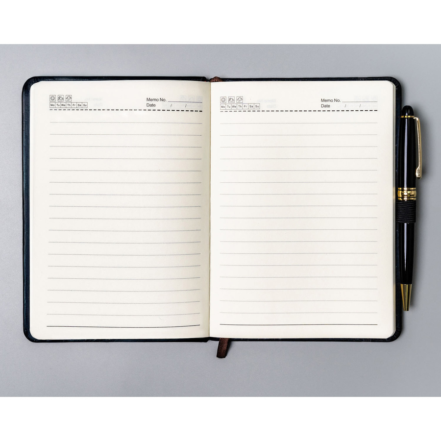 Otwarty czarny notes Peterson NOT-6-LN-53 w linie