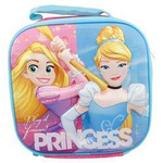 Torba termiczna z materiału dla dziewczynki Disney Princess śniadaniowa różowa