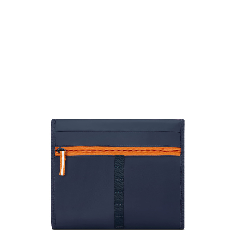 Kosmetyczka podróżna z materiału unisex DELSEY Maubert 2.0 duża granatowa - detale wykończenia