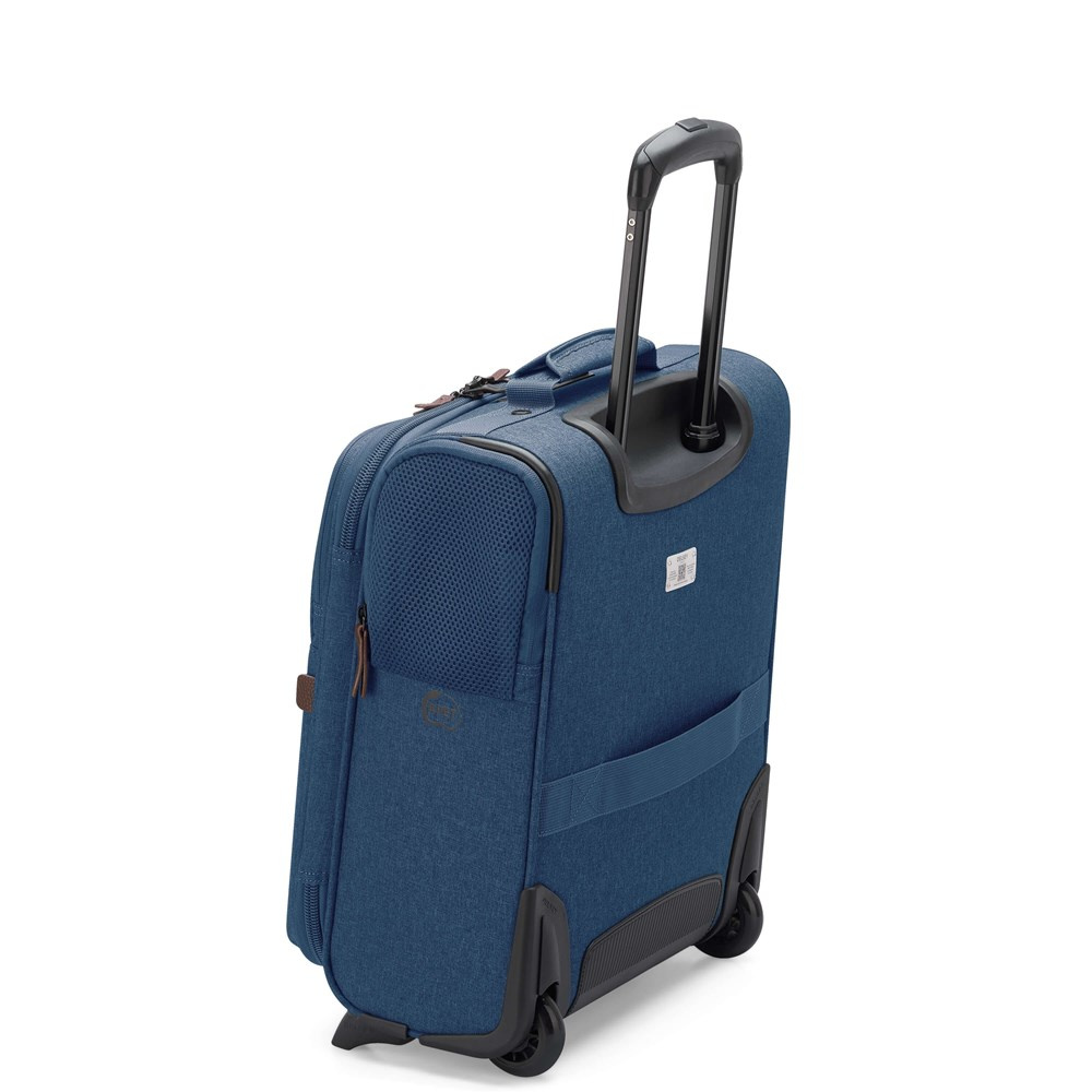 Walizka z materiału unisex Delsey Maubert 2.0 kabinowa mała 45 cm niebieska - wnętrze i organizacja przestrzeni