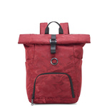 Plecak materiałowy unisex Delsey Citypak roll-top na laptopa 15,6 czerwony