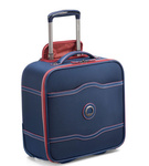 Torba podróżna materiałowa unisex Delsey Chatelet Air 2.0 na 2 kółkach pilotka niebieska