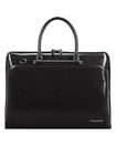 Skórzana teczka damska na laptopa 15,6" torba czarna - Vip collection 505 BL