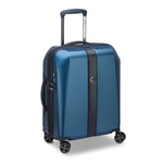 Walizka twarda z materiału unisex Delsey Promenade Hard kabinowa 55 cm niebieska