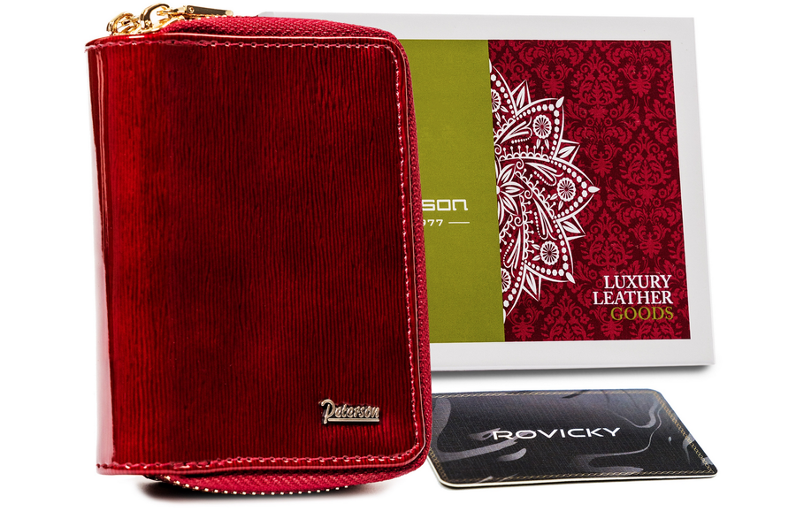 Czerwone lakierowane etui na klucze Peterson BC-6000