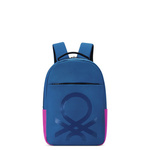 Plecak materiałowy unisex Delsey Benetton Fabrica miejski na laptopa 15,6 niebieski