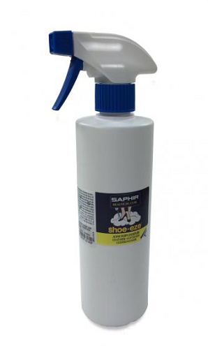 Rozciągacz w sprayu do butów Saphir - butelka Shoe-Eze 500 ml z atomizerem, przód