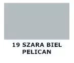 Farba do skóry gładkiej Tarrago szara - próbnik koloru 19 biel / pelican