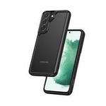 Etui Samsung Galaxy S22 (czarny) Crong Hybrid Clear Cover