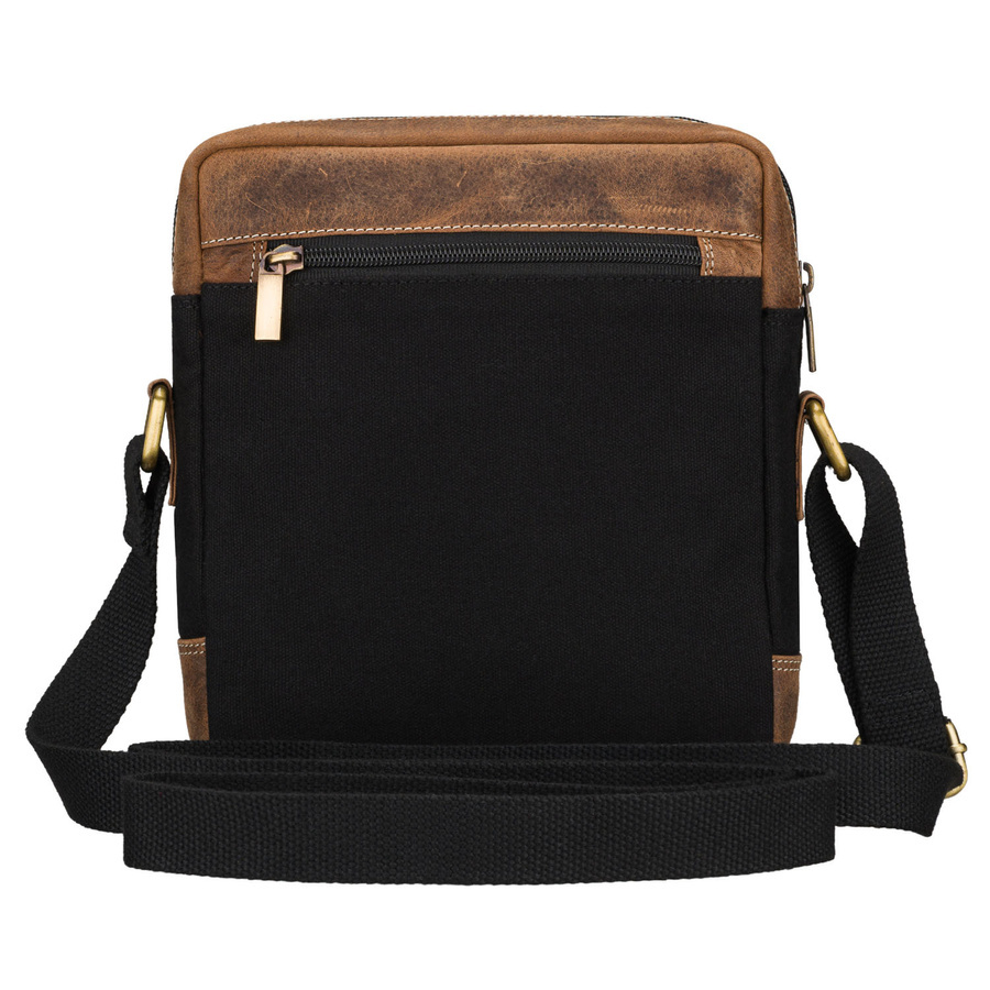 Listonoszka ze skóry naturalnej męska Always Wild AW-S02-MHC crossbody czarno-brązowa - cecha produktu