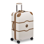 Walizka z twardego materiału unisex Delsey Chatelet Air 2.0 na 4 kółkach 66 cm średnia biała