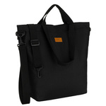 Torebka damska shopper z poliestru Peterson TZ15605D czarna