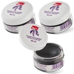 3x Tłuszcz z woskiem do skóry gładkiej palc 50 ml czarny