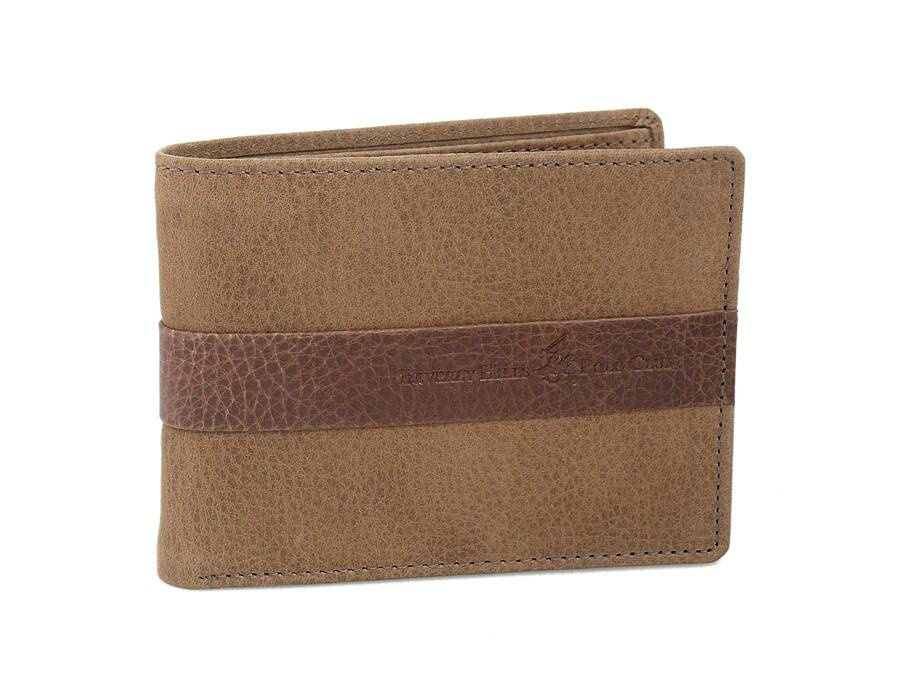 Skórzany camel portfel męski poziomy - Beverly Hills Polo BH-272 CA - cecha produktu