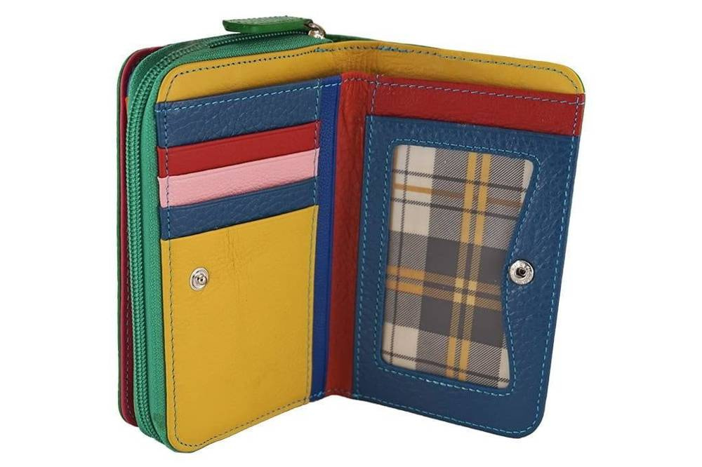 Portfel ze skóry naturalnej damski Barberini's WB-009-38 na zamek zielony - cecha produktu