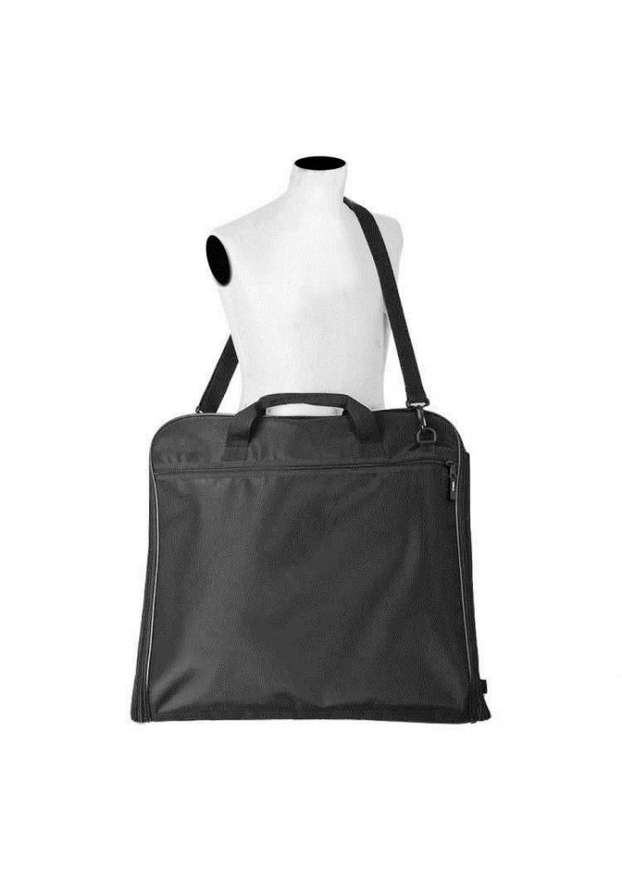 Szary pokrowiec na garnitur Vip Collection VIP 100 z nylonu na manekinie, z rączkami i paskiem na ramię