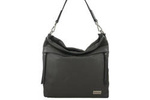 Torebka ze skóry licowej damska Barberini's 926-28 shopper A4 ciemnoszara
