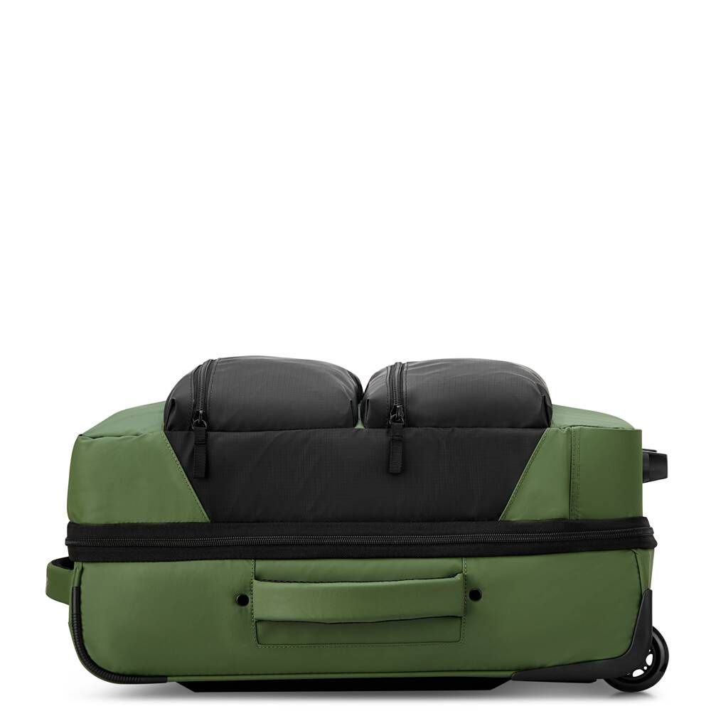 Torba podróżna z materiału unisex Delsey Jeep mała na kółkach zielona - ergonomia w podróży