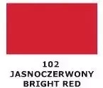 Farba do skóry gładkiej Tarrago czerwona - próbnik koloru 102 jasnoczerwony / bright red