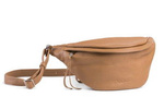 Nerka skórzana unisex ze skóry naturalnej VOOC EP19 crossbody camel brąz