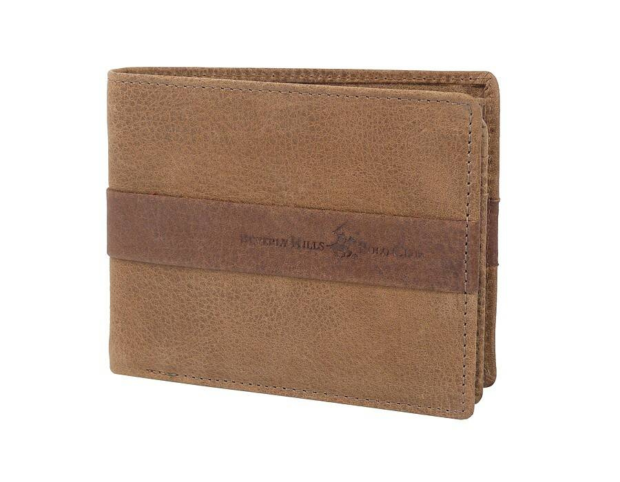 Klasyczny skórzany portfel męski camel - Beverly Hills Polo BH-271 CA - cecha produktu