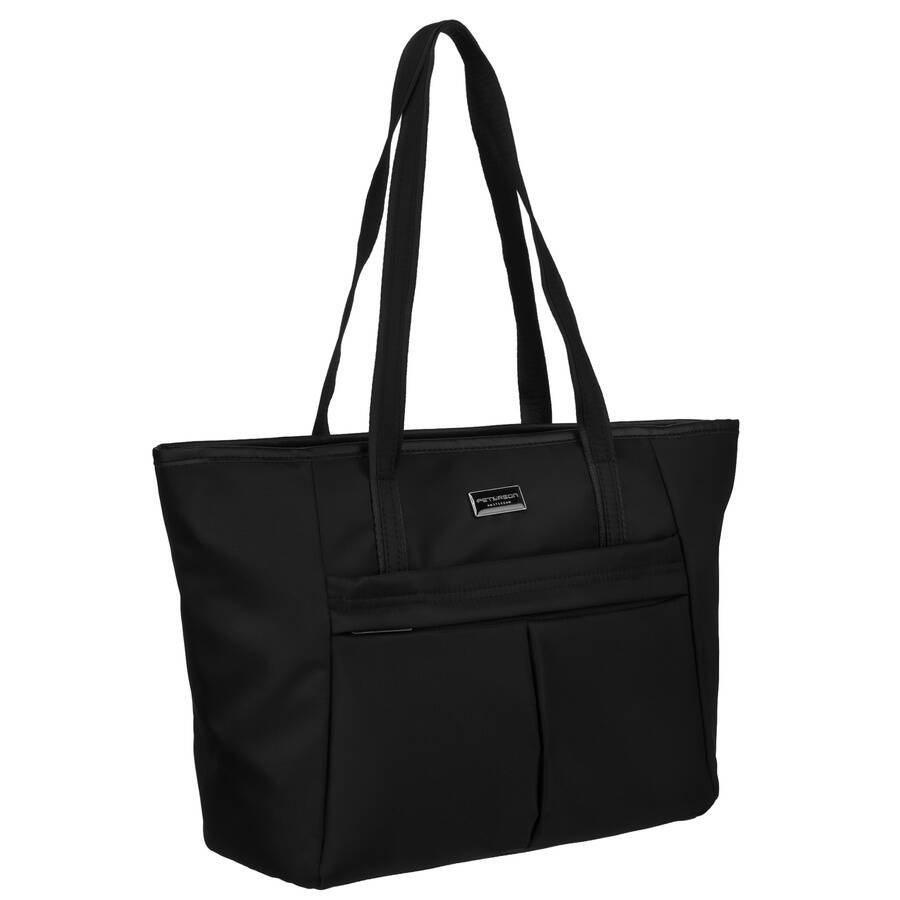 Stylowa torba damska shopper bag w czarnym kolorze Peterson CTY-08