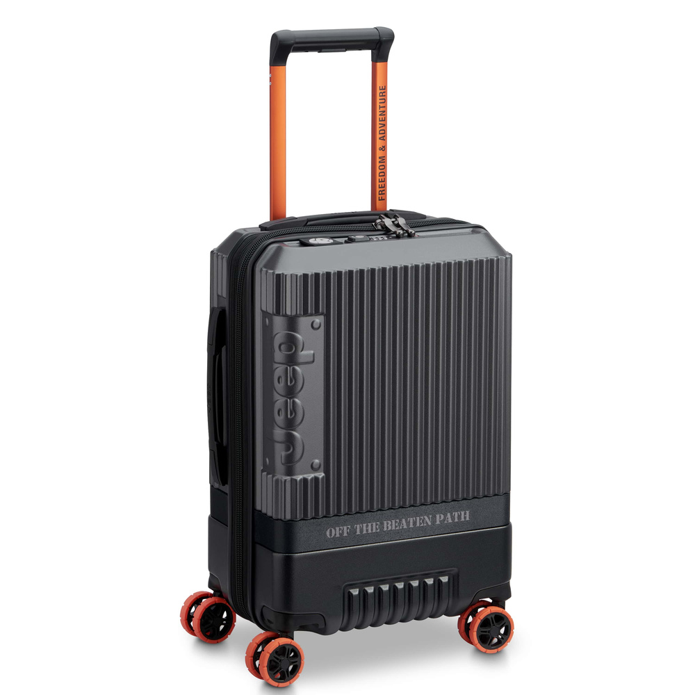 Walizka kabinowa z poliwęglanu unisex JEEP JH001A mała 55 cm antracytowa - cecha produktu