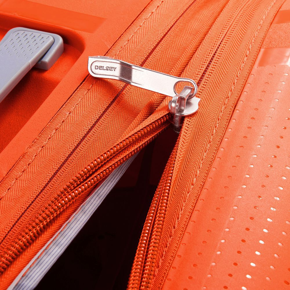 Walizka z polipropylenu unisex Delsey Clavel kabinowa 55 cm pomarańczowa - widok ogólny produktu
