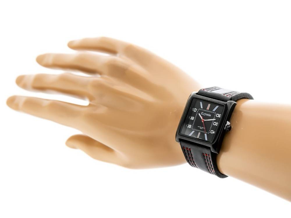 Czarny zegarek damski Extreim EXT-Y020A-3A - zegarek na nadgarstku manekina