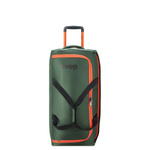 Torba podróżna z materiału wodoodpornego unisex Delsey Jeep JS009D na kółkach duża zielona