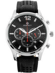 Zegarek męski elegancki Perfect CH01L-04 czarno-srebrny