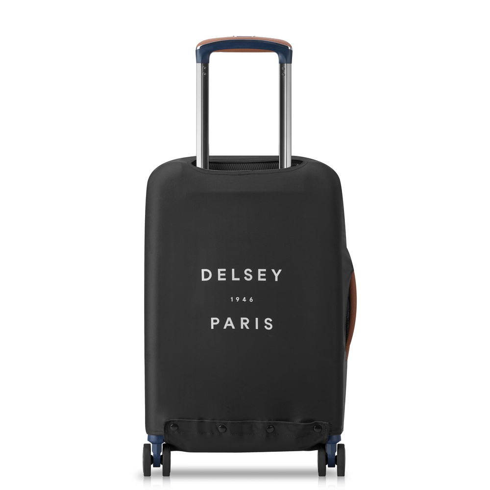 Pokrowiec na walizkę materiałowy unisex Delsey S ochraniacz bagażu czarny - cecha produktu