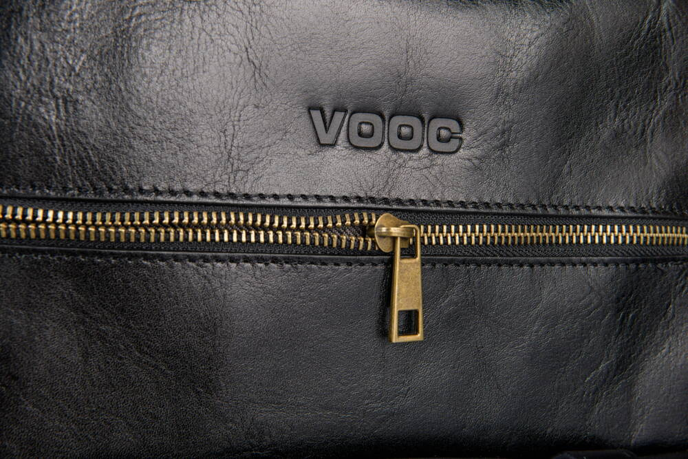 Plecak skórzany unisex VOOC MetroGuard EP12 miejski biznesowy duża czarny - cecha produktu