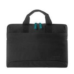 Torba na laptopa z materiału unisex Tucano Smilza do pracy czarna