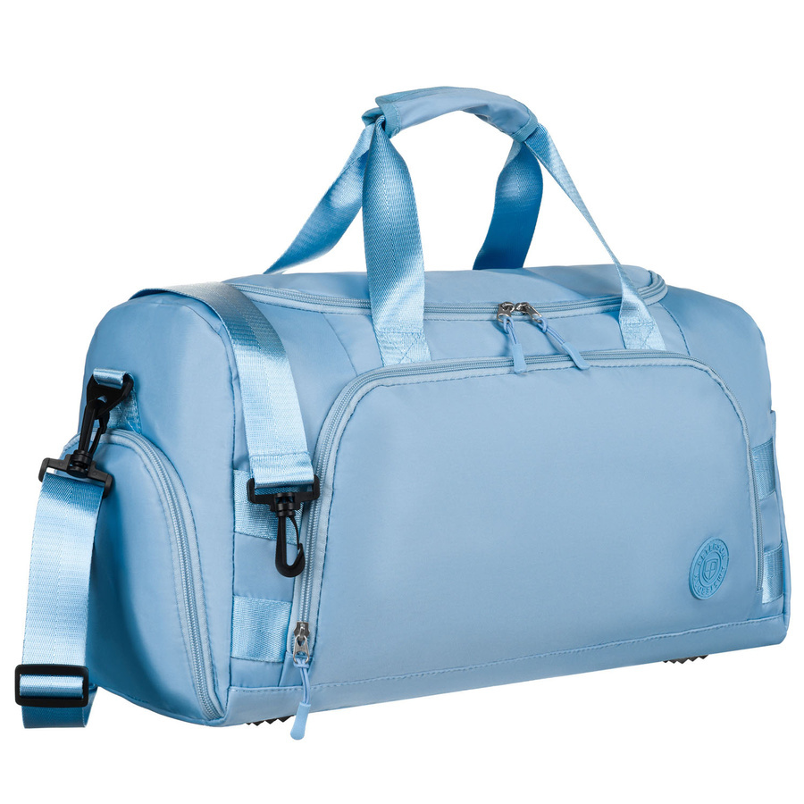 Błękitna torba Peterson 24427 z komorą na buty