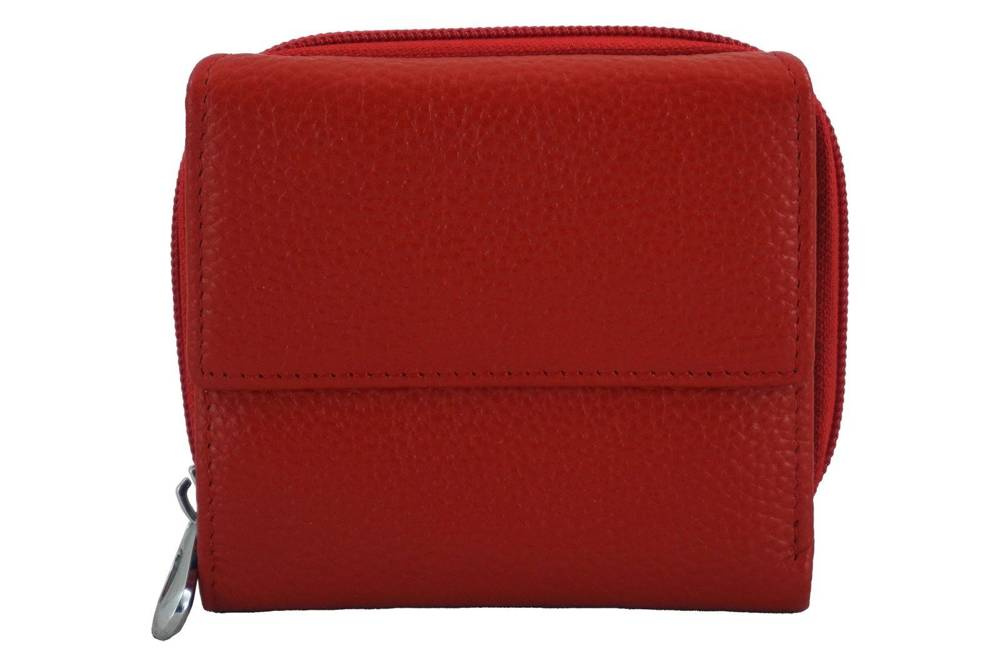 Portfel ze skóry naturalnej damski Barberini's D-485-13 mały czerwony - cecha produktu