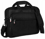 Torba na laptopa męska tkaninowa Peterson GBP-21-2 czarna