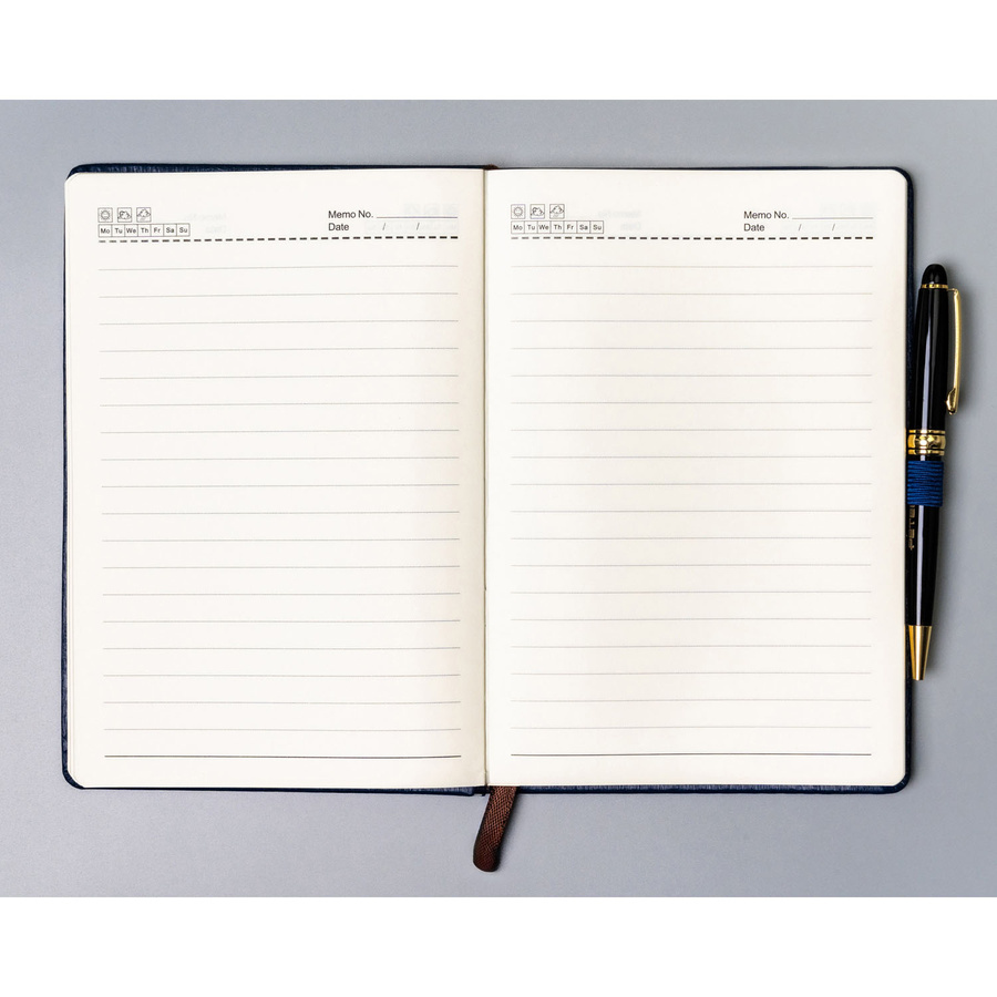 Otwarty granatowy notes Peterson NOT-6-LN-Q2 w linie