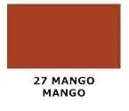 Farba do skóry gładkiej Tarrago pomarańczowa - próbnik koloru 27 mango / mango
