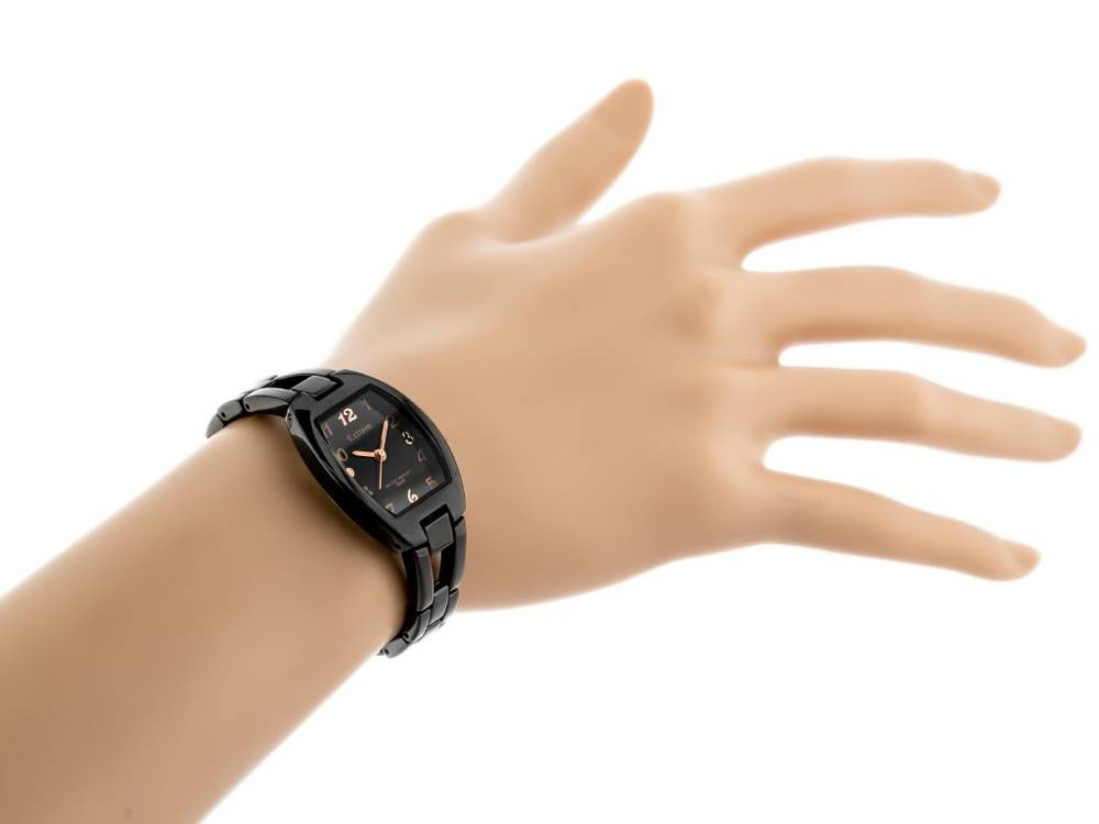 Czarny zegarek damski Extreim EXT-Y002B-5A - zegarek na nadgarstku manekina