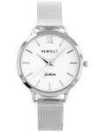 ZEGAREK DAMSKI NA BRANSOLECIE SREBRNY PERFECT F202-1 (zp974a)
