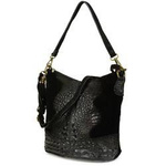 Torebka damska hobo zamszowa Beltimore W13 czarna