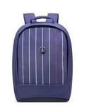 Plecak z poliestru unisex Delsey Securban miejski antykradzieżowy na laptopa niebieski