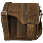 Torba męska vintage skórzana Beltimore N10 brązowa