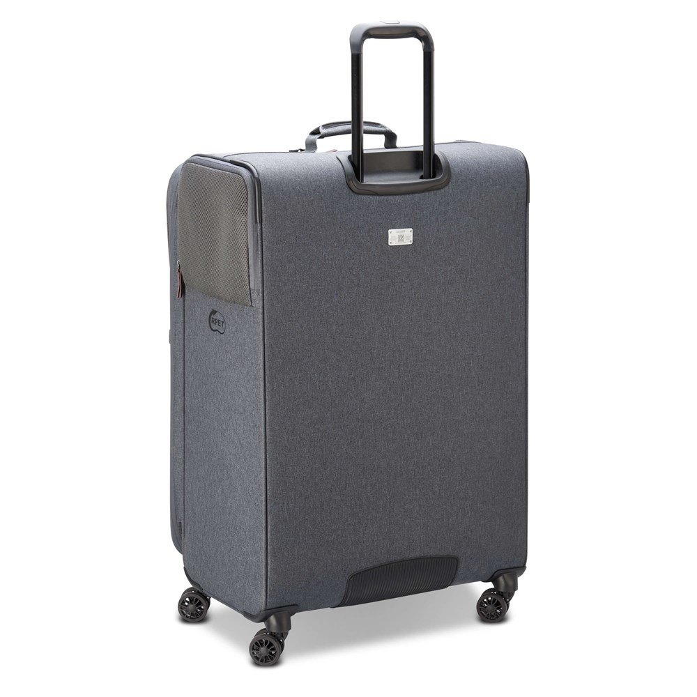 Walizka materiałowa unisex Delsey Maubert 2.0 duża na 4 kółkach antracytowa - detale wykończenia i uchwyty