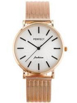 ZEGAREK DAMSKI NA BRANSOLECIE CASUAL PERFECT E334 - siatka (zp932f)