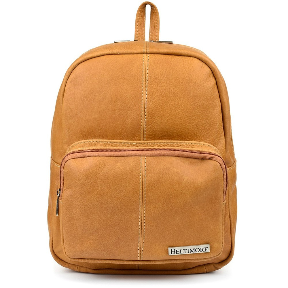 Plecak damski Beltimore R33 camel, widok z przodu plecaka
