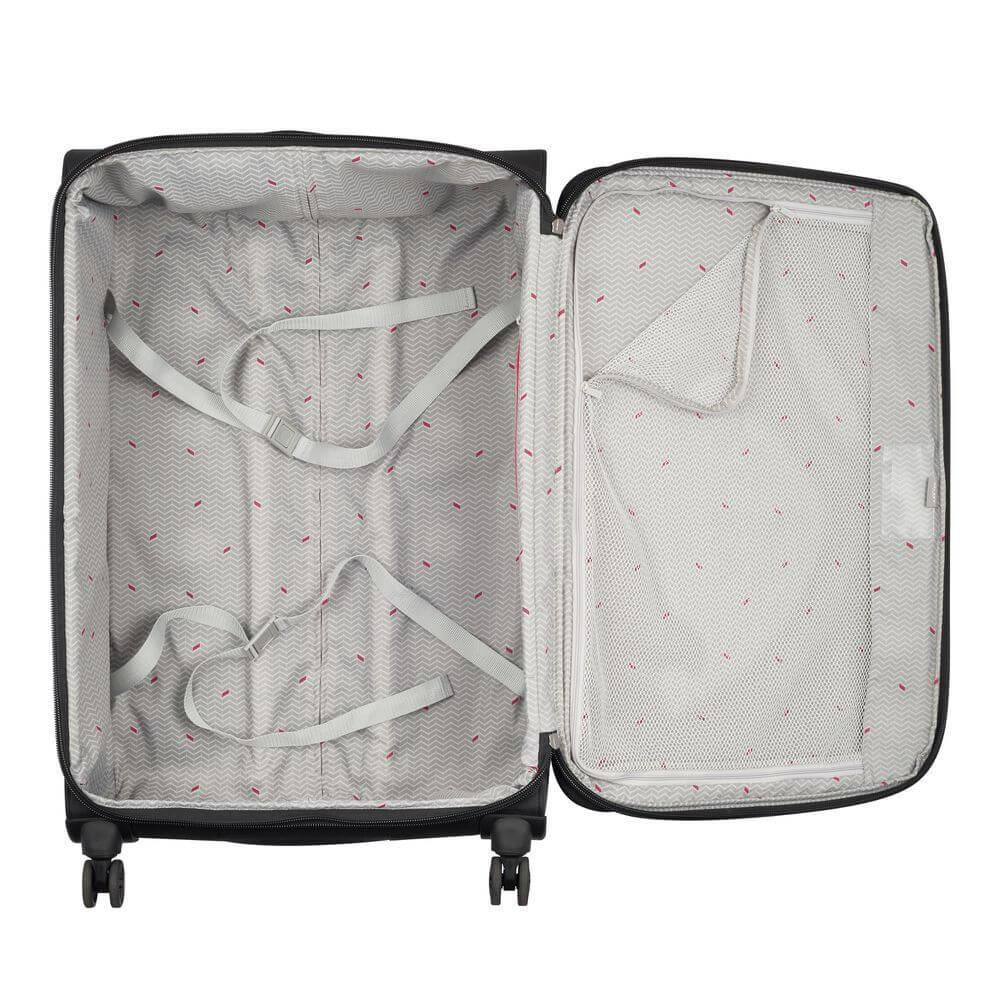 Walizka podróżna z poliestru unisex Delsey New Destination duża 78 cm czarna - cecha produktu