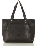 Torebka damska brązowa czekolada skórzana shopper bag MARCO MAZZINI vs122c